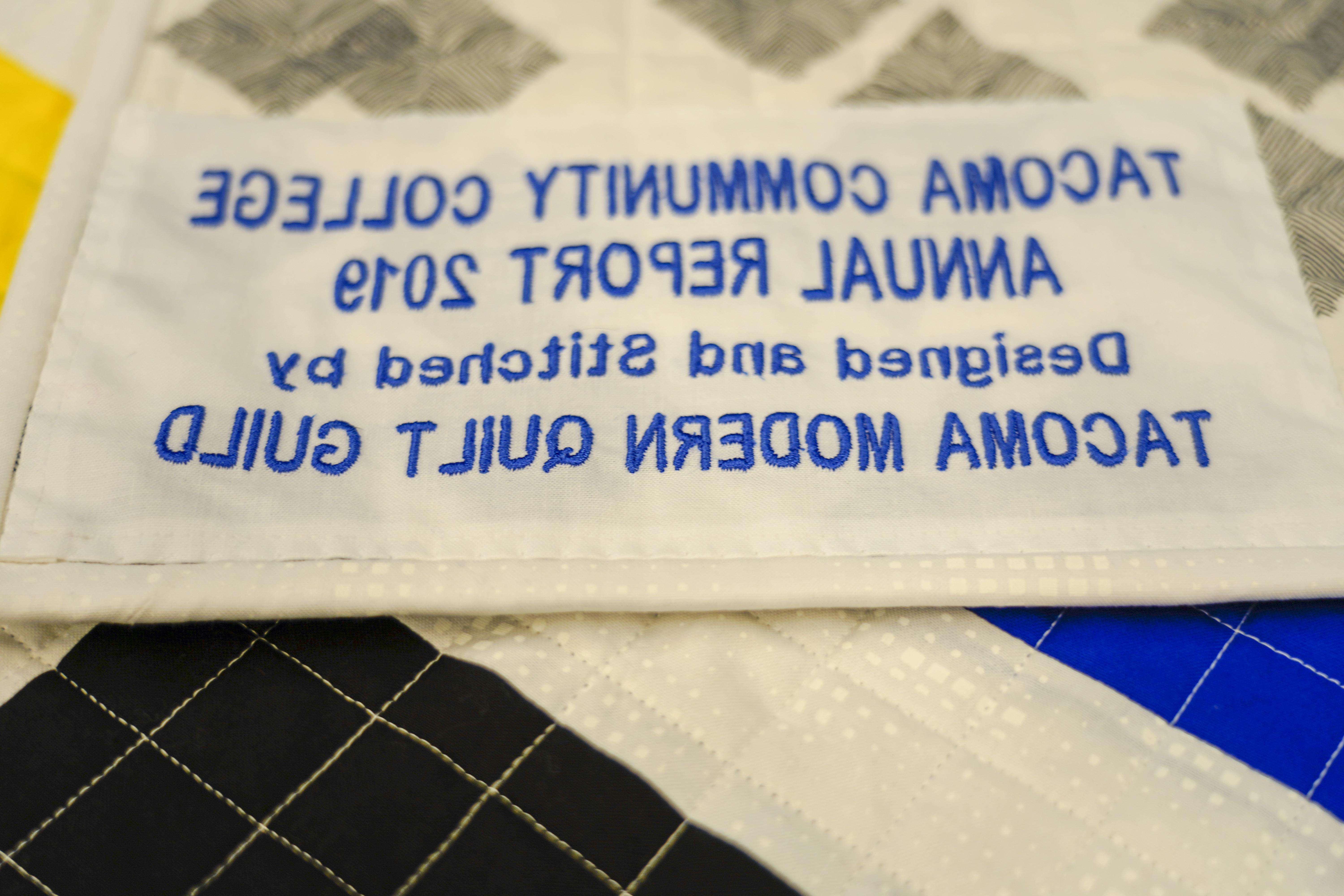 TCC Annual Report Quilt Lable 